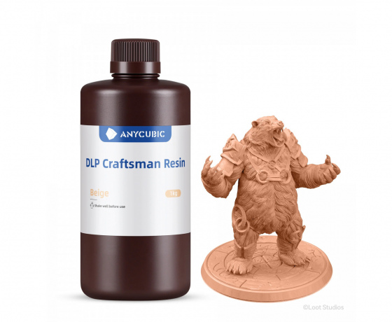 Фото 4 - Фотополімерна смола Anycubic Craftsman BEIGE (Біжова) 1КГ