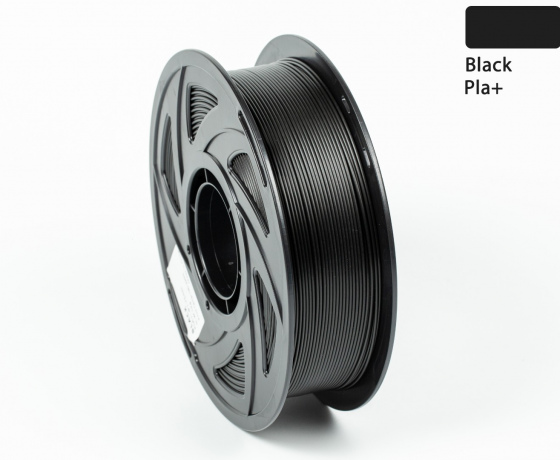Фото 4 - Чорний PLA Plus (ПЛА плюс) пластик філамент для 3D принтера 1кг, 1.75мм, 330м Filament
