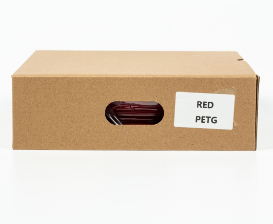 Фото 2 - PETG філамент (пластик) для 3D принтера Червоний 1кг, 1.75мм, 330м