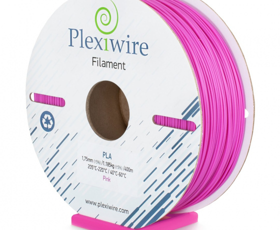 Фото 3 - PLA пластик Plexiwire для 3D принтера рожевий 400м / 1.185кг / 1.75мм