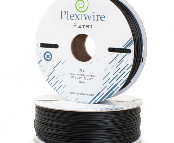 Фото 3 - PLA пластик Plexiwire для 3D принтера черный 300м/0,9кг/1.75мм
