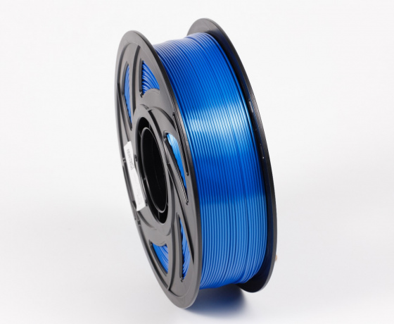 Фото 2 - Синій Пла Пластик Шовковий \ PLA SILK Blue 1кг | 1.75мм | 330м