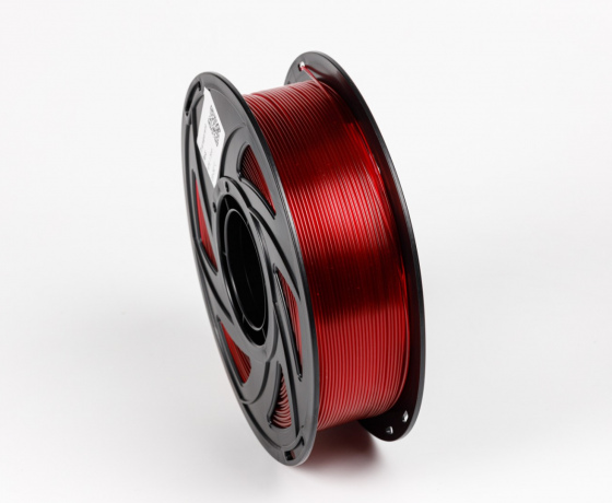 Фото 4 - PETG Напівпрозорий Червоний 1кг | 1.75мм | 330м