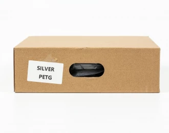 PETG філамент (пластик) для 3D принтера Срібний 1кг, 1.75мм, 330м